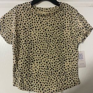 🔴3/$12 Garanimals 365 Kid's Girl’s leopard print top! NWT! Size 4.
